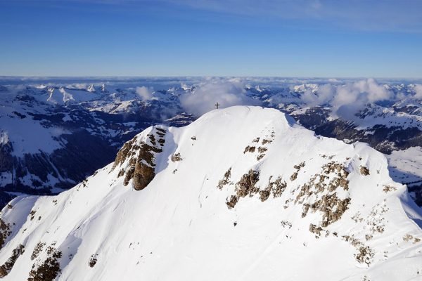 Winter Aerial Photography Gstaad by Nick Wallace